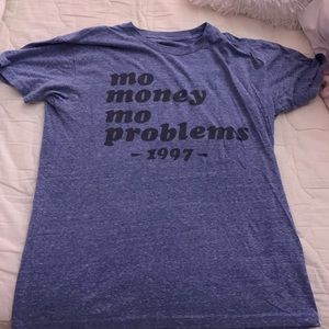 mo money mo problems 1997 blue tee